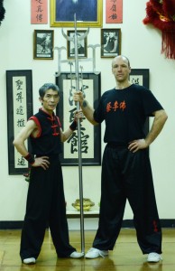 Sifu Alan (right) with Master Chan Yong Fa.
